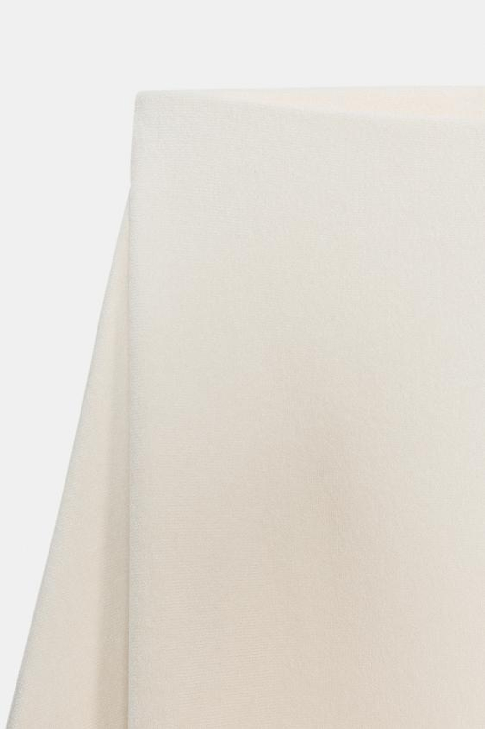 ZARA ЮБКА ИЗ МЯГКОЙ ТКАНИ, ЖЕЛТОВАТО-БЕЛЫЙ