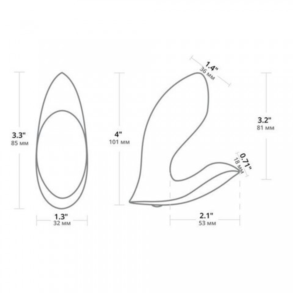 Двойной вибратор Flexer Lovense (для точки G и клитора)
