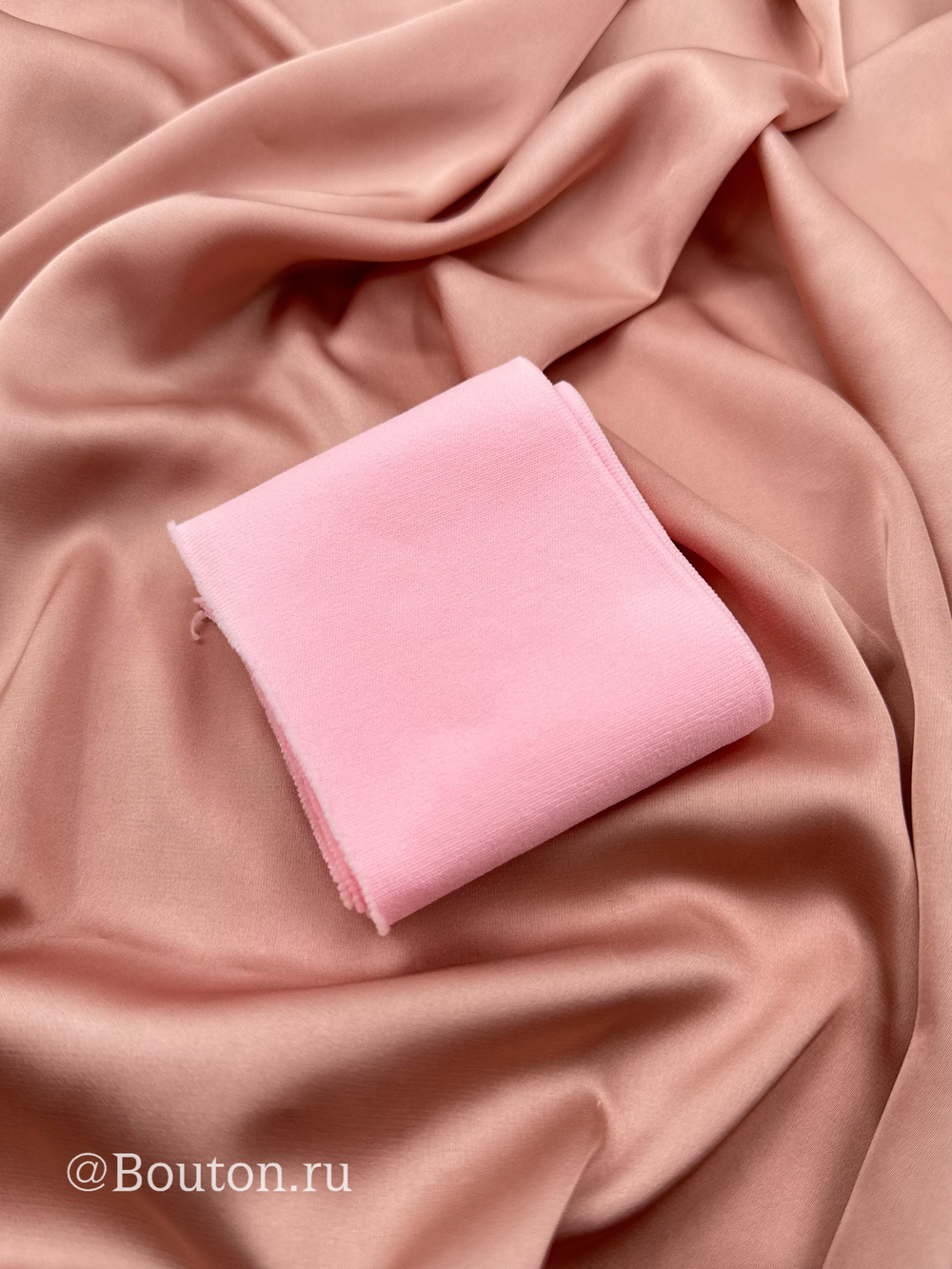 Подвяз трикотажный светло-розовый  0,9 м, ширина 7 см