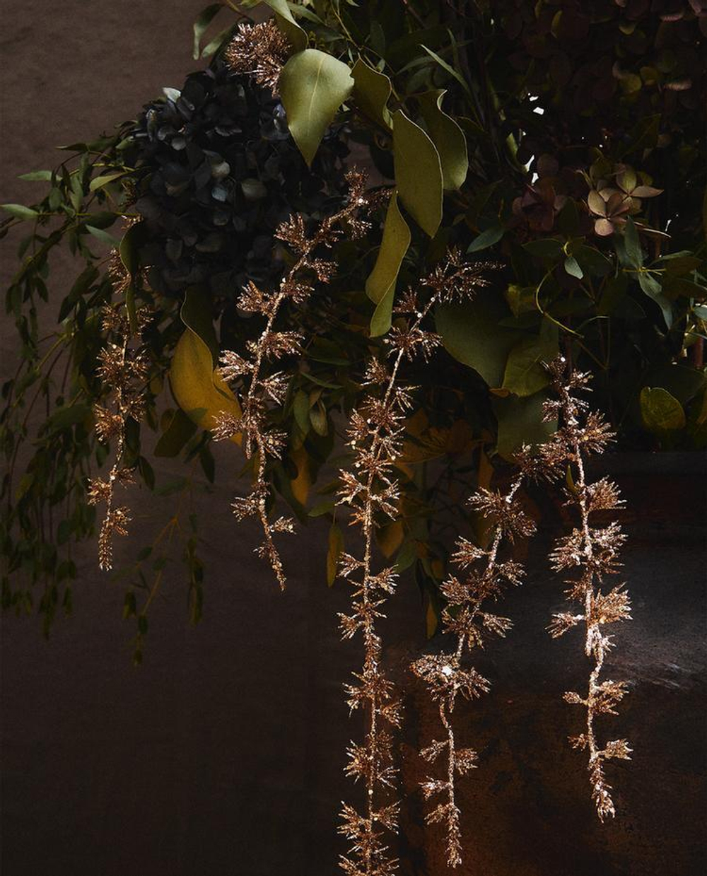 ZARA HOME БЛЕСТЯЩЕЕ НОВОГОДНЕЕ УКРАШЕНИЕ «ВЕТКА», ЗОЛОТИСТЫЙ