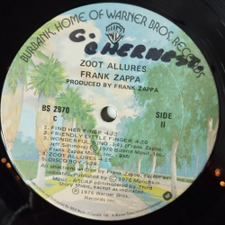 Винтажная виниловая пластинка LP Frank Zappa Zoot Allures (USA 1976)