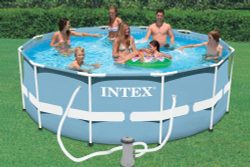 Каркасный бассейн Intex Prism Frame 366x122 см + фильтр-насос 3785 л/ч, лестница (26718/28726)