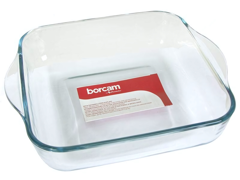 Форма жаропрочная квадратная 1950мл 256*256мм с пл.крышкой "Borcam"