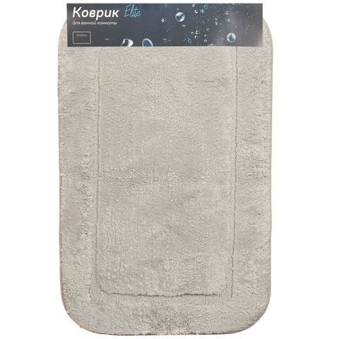 Коврик для ванной, 0.5х0.8 м, ПЭ, сер, Альпака, Y6-1929