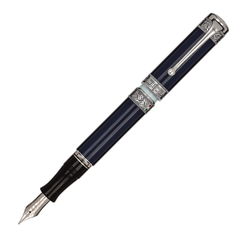 Перьевая ручка Aurora Dante Purgatorio blue CT , перо - М, в подарочной коробке
