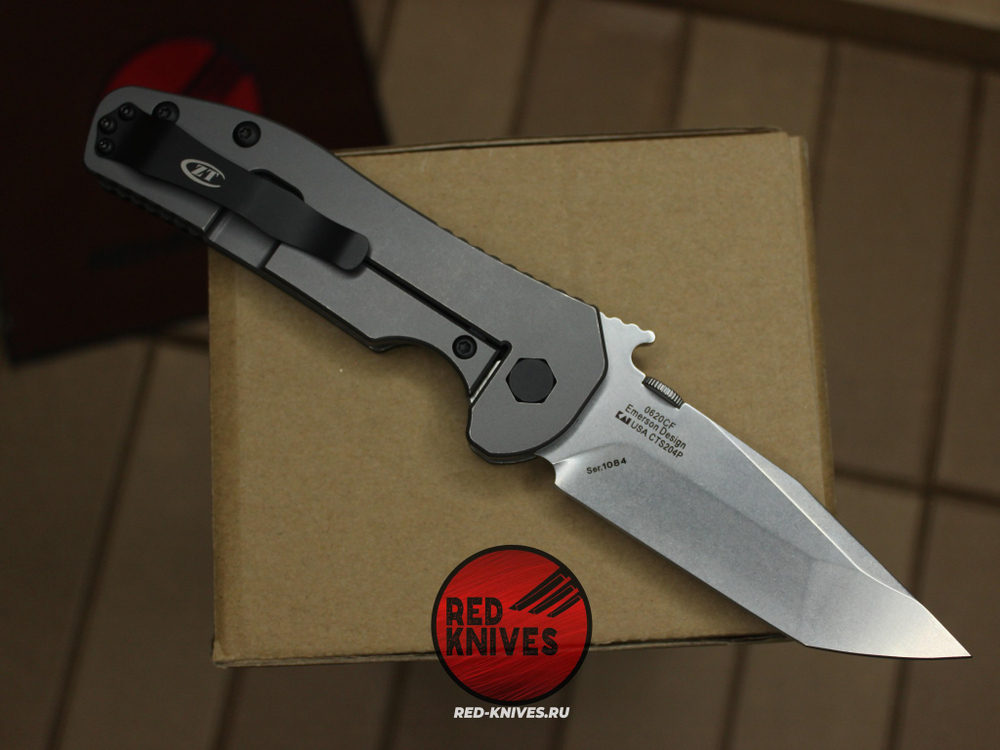 Нож Zero Tolerance 0620 Emerson Tanto A+++ - рукоять чистый карбон RK/507