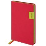 Ежедневник недатированный Brauberg Aim, А5, 136л, кожзам, красный