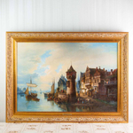 Картина  «Вид портового города / ANSICHT EINER HAFENSTADT»