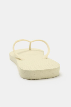 ZARA X HAVAIANAS ® САНДАЛИИ, ЭКРЮ/БЕЛЫЙ