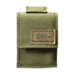 Чехол для зажигалки Zippo с фиксатором на ремень, зеленый
