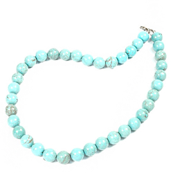 Бусы "Келли" бирюза бледно-голубая асс.