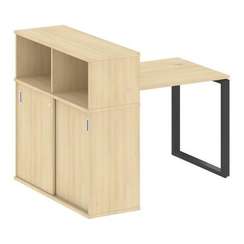 Метал Систем Стол письменный с шкафом-купе на О-образном м/к БО.РС-СШК-3.1 Т