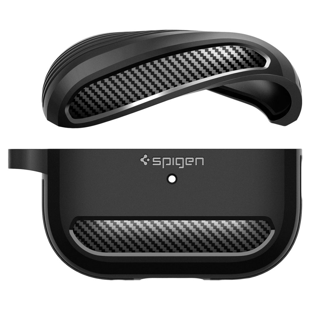 Чехол Spigen RUGGED ARMOR APPLE AIRPODS PRO 1 / 2 MATTE BLACK