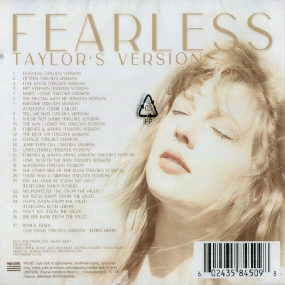 Taylor Swift / Fearless (Taylor's Version)(2CD)