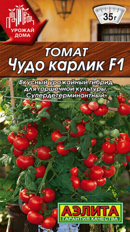 Томат "СТ. Чудо карлик F1" 10шт., Россия.