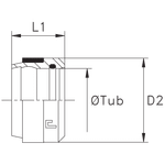 Кольцо R DS25 B4 (нерж.)