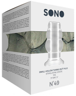 Прозрачная анальная пробка с тоннелем №49 Small Hollow Tunnel Butt Plug 3 Inch - 7,7 см. (Цвет: прозрачный)