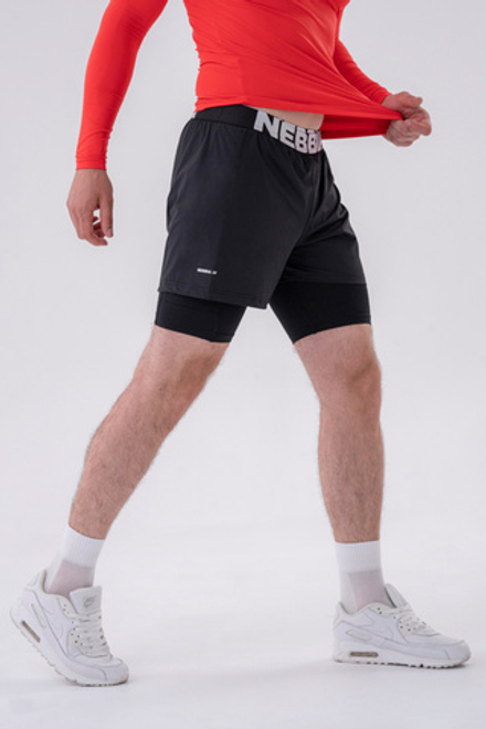 Шорты Double-Layer Shorts with Smart Pockets 318
Черные