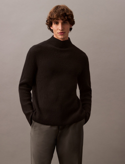 Свитер Calvin Klein Wool Blend Mock Neck Black