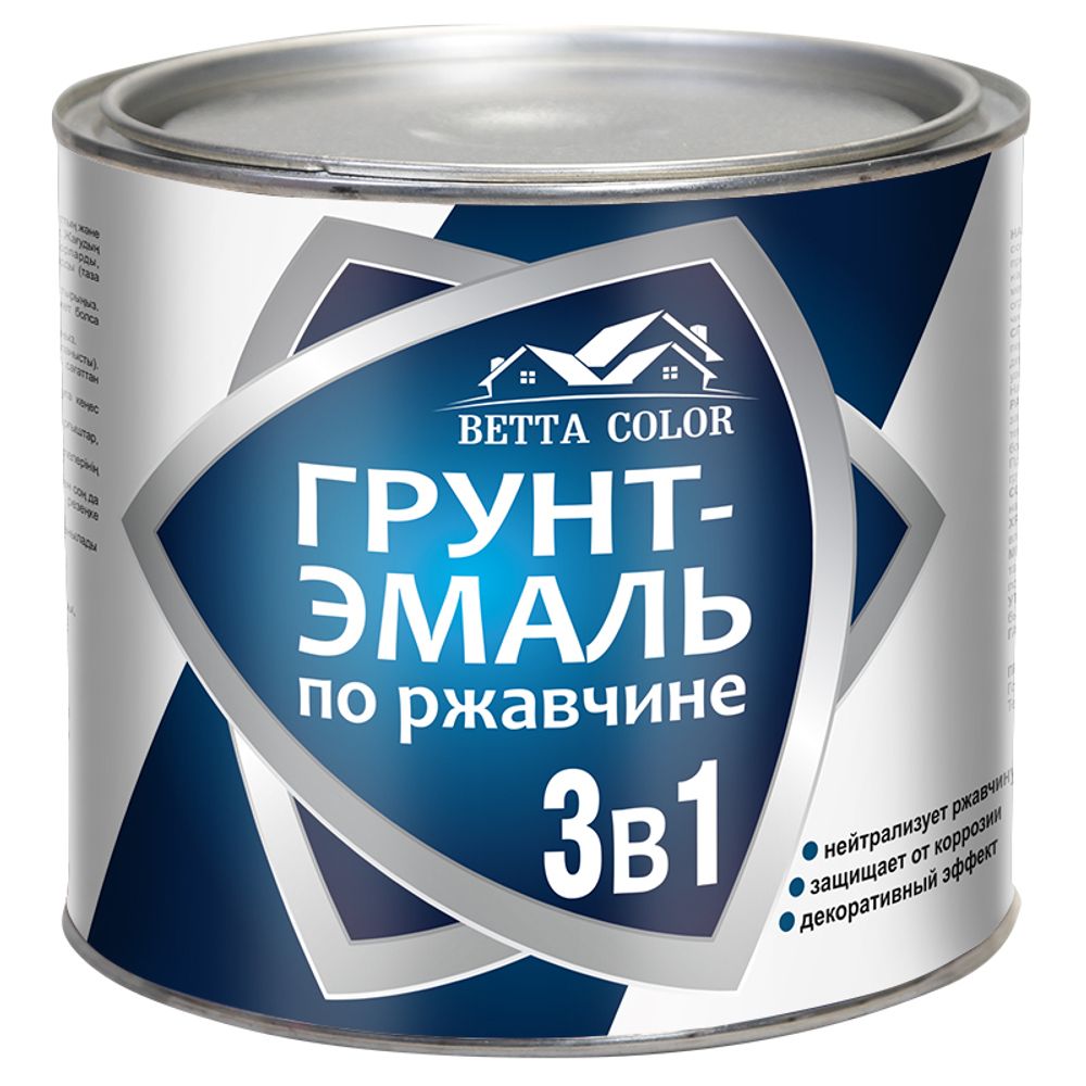 Грунт-эмаль по ржавчине 1,8кг Betta Color кр-кор.