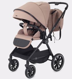 Детская коляска Rant Moss 3 в 1 с автокреслом Rant Cruise Black Latte beige