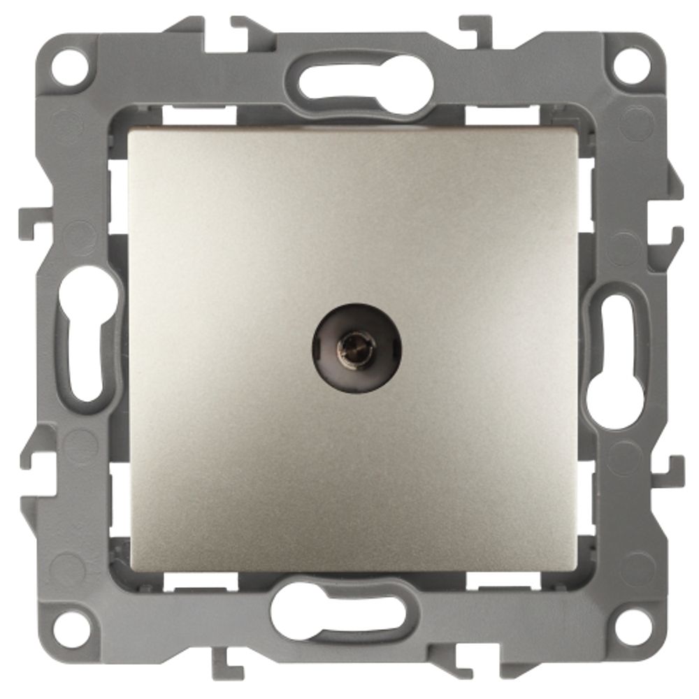 12-3102-04 ЭРА Розетка TV проходная, IP20, Эра12, шампань | Эра 12 Шампань