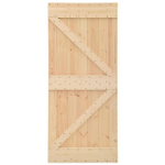 Дверь межкомнатная раздвижная 90х210 см Дези из массива сосны в натуральной отделке, амбарная дверь купе для дома и бани, в скандинавском стиле