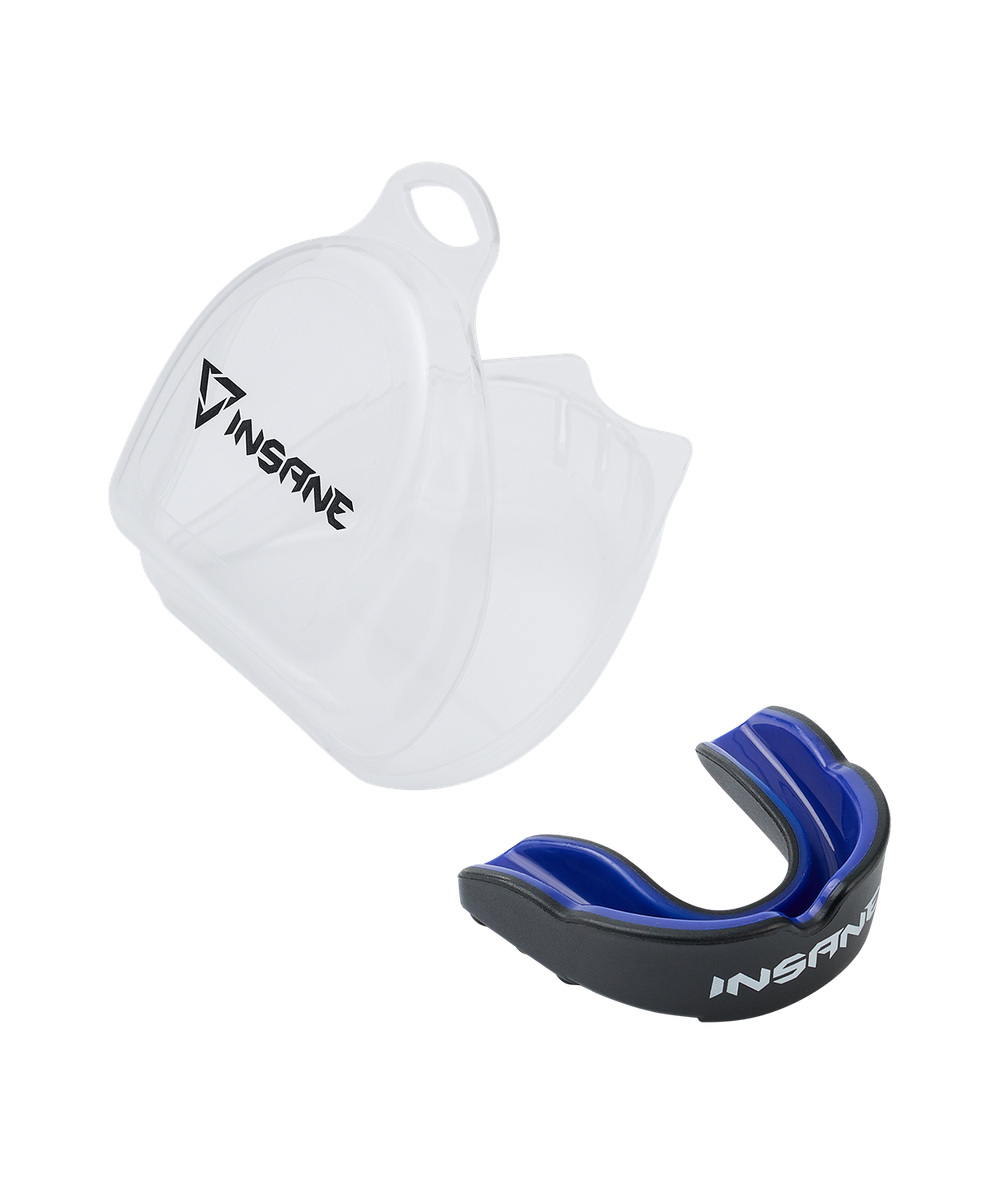 Капа 1-челюстная LEOPARD, ЭВА, синий/черный, взрослый