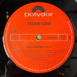 Винтажная виниловая пластинка LP Robin Gibb How Old Are You (Germany 1983) Hearts On Fire