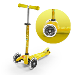 Самокат Mini Micro Deluxe LED Желтый