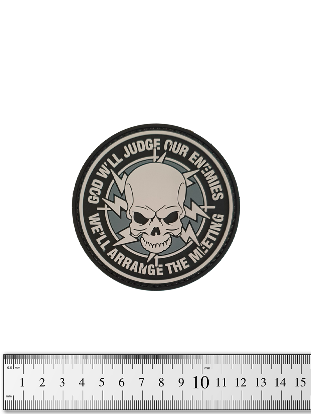 Шеврон God Will Judge our Enemies PVC 8,5 см