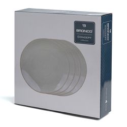 НАБОР ТАРЕЛОК ОБЕДЕННЫХ BRONCO "CONCEPT" 4 ШТ. 27,5 СМ БЕЖЕВЫЙ