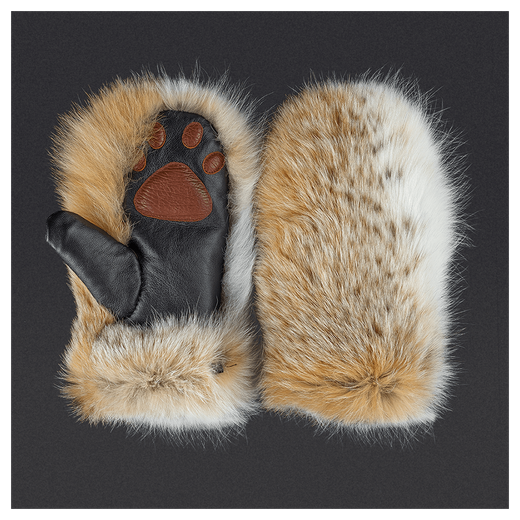 Варежки из меха «Рысяночки»