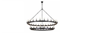 Люстра замковая подвесная 54*E14 CL470254 черный Смитсон Citilux.