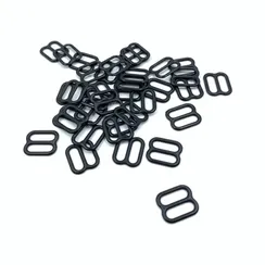 Регулятор для бретели черный матовый 10 мм, Arta-F