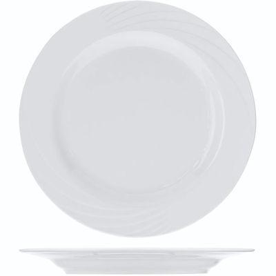 Белая мелкая тарелка «Голубка» (диаметр 30 см) (Цвет: белый)