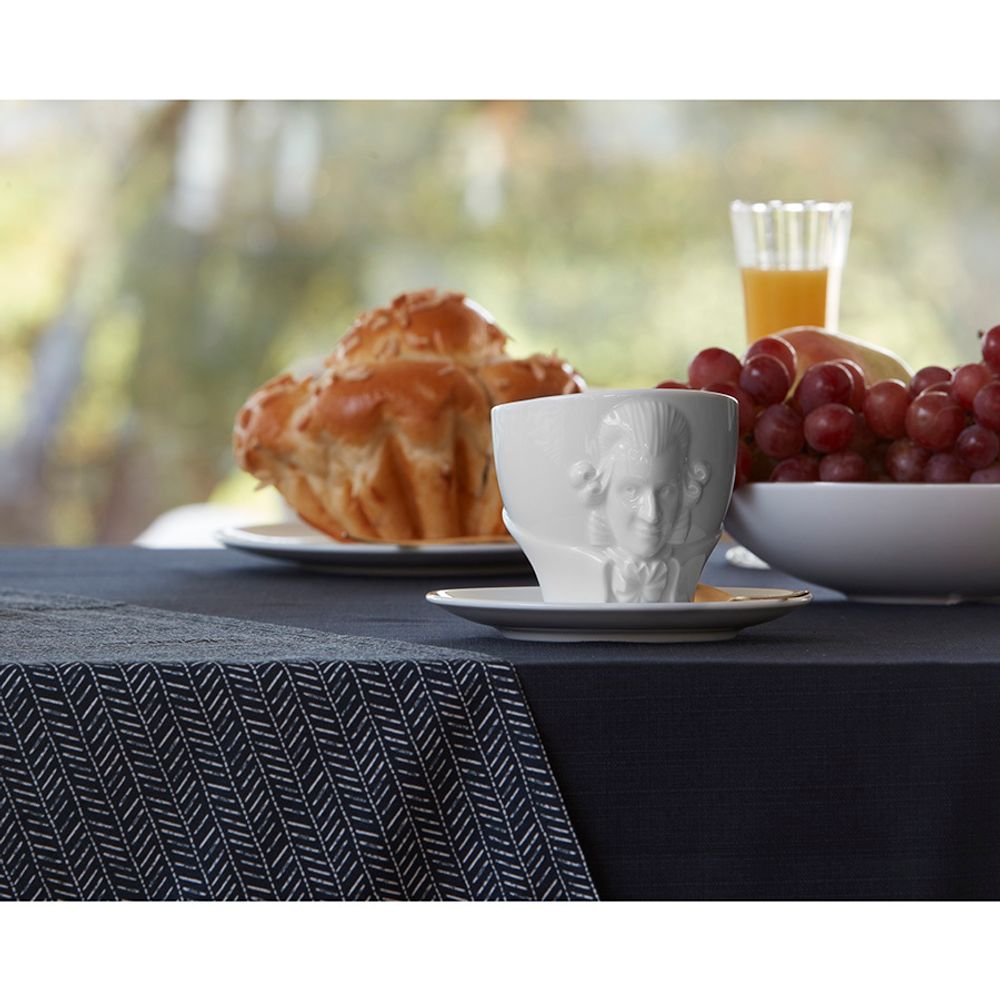 Чайная пара Talent, Wolfgang Amadeus Mozart, 260 мл, белая