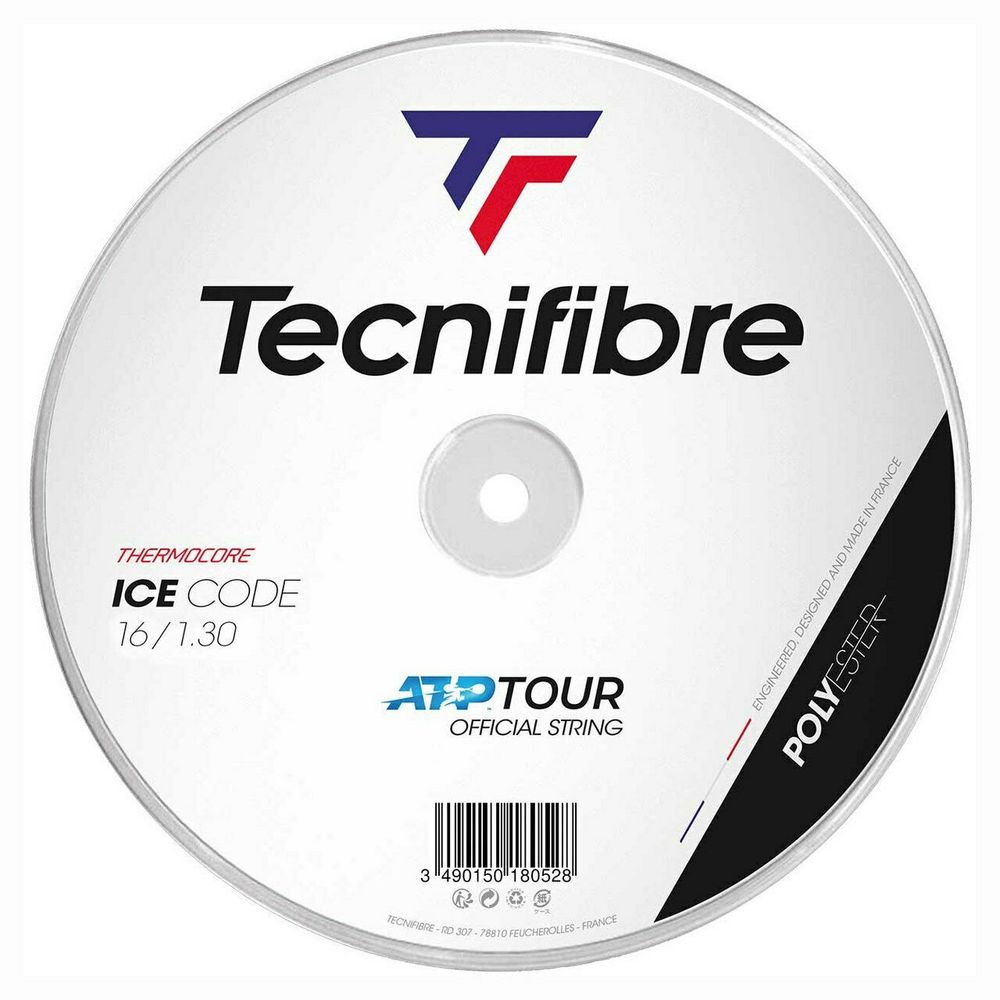 Струны для тенниса TECNIFIBRE ICE CODE 1.30 WHITE Бобины 200 м