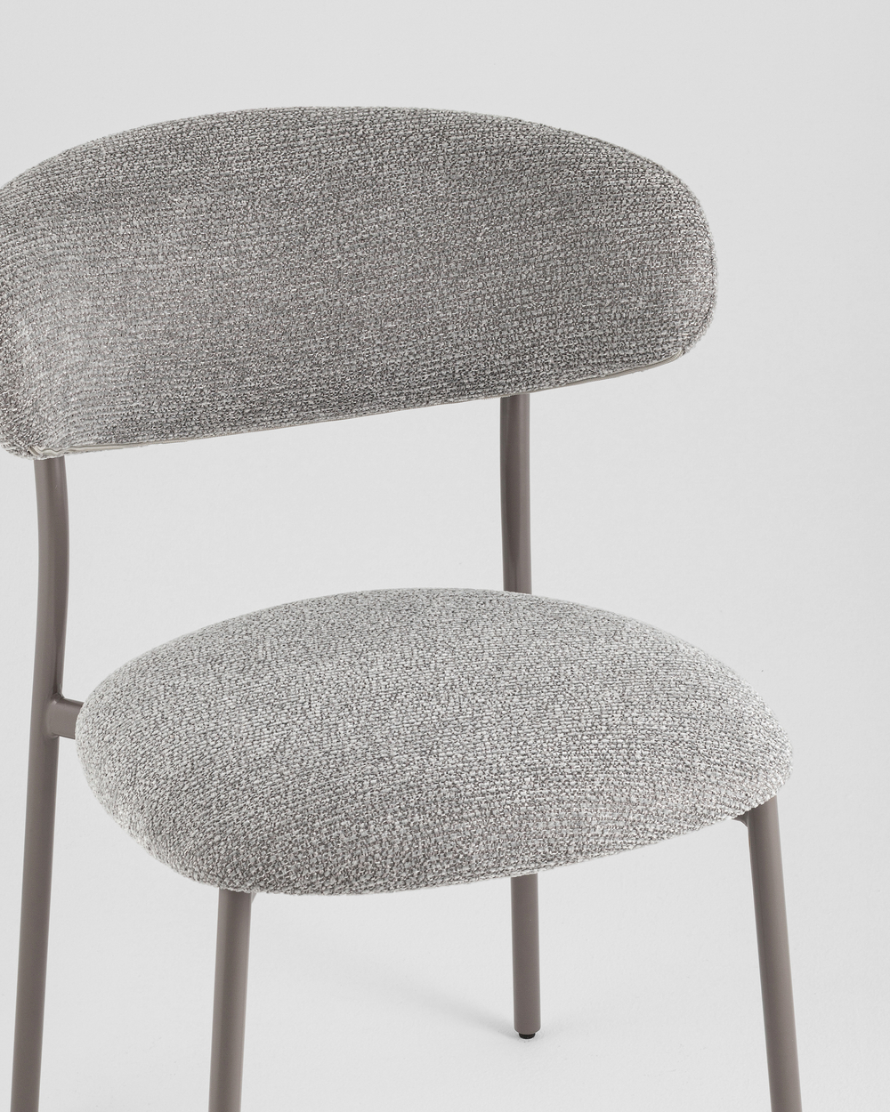 Стул обеденный Ayla серый серые ножки