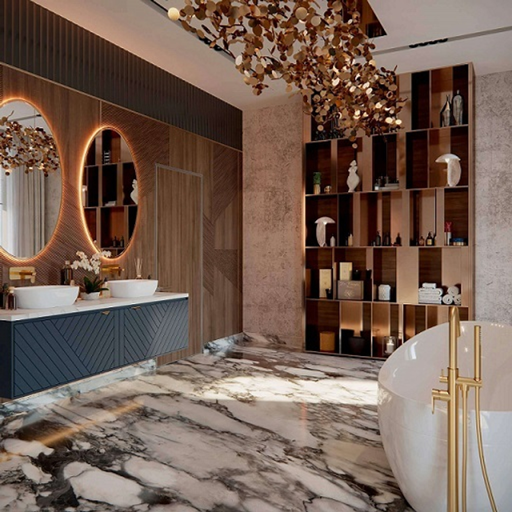 Встраиваемый смеситель для раковины ALEXIA 3620OC золотой