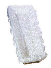 Постель в гроб атласная «Спандекс с выпуском»