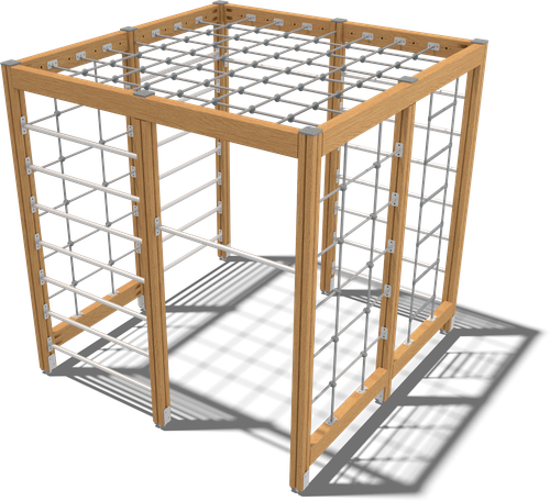 Игровой комплекс Хризолит (брус цвета дуб)