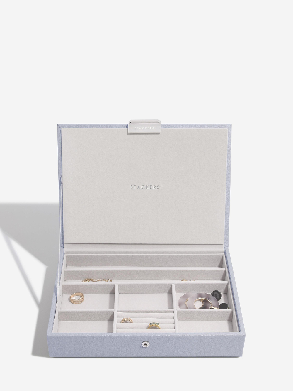 Органайзер для украшений Stackers Classic Jewellery Box Lid - Taupe Woven (Sage Green / светло-зеленый / Sage Green)