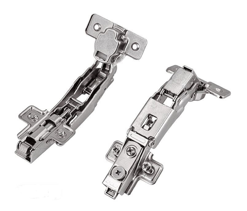 Петля +155 накладная Clip с нулевым вхождением с довод и евровинтами в упак (с ответной планкой) AQ