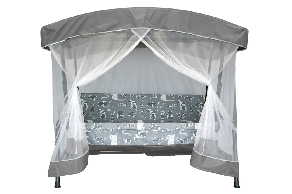 Качели садовые 3-х местные Ирис с москитной сеткой арт.GS1445 "Garden story"