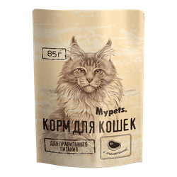 MyPets паучи для взрослых кошек (Телятина)