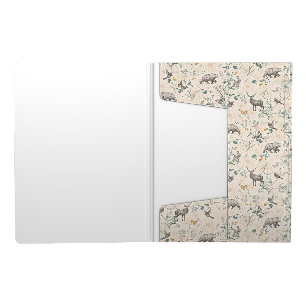 Папка на резинках Erich Krause, А4, 248х320х5 мм, 550 мкм, пластик, "Natural Life"