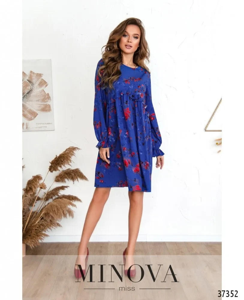 Платье 3131-синий Minova
