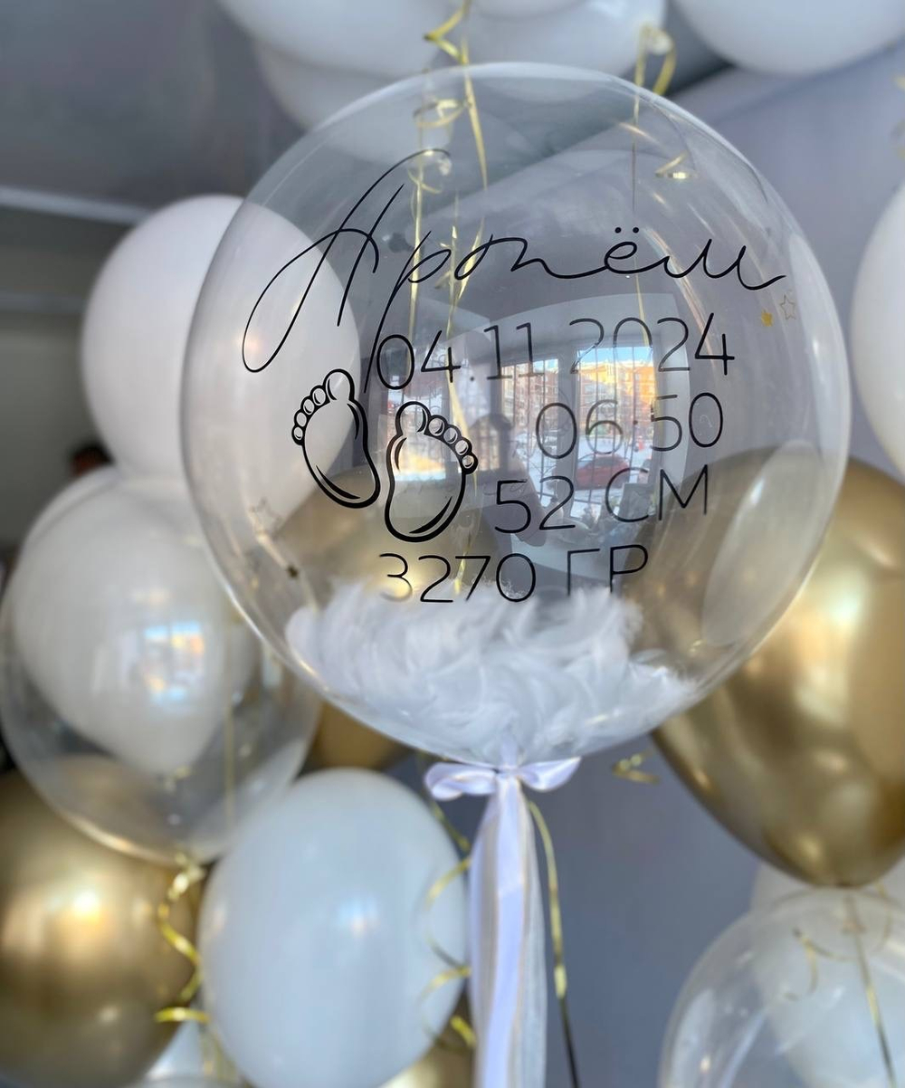 Воздушные шары на выписку сына №1498
