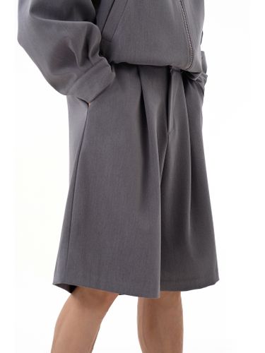 Серые классические шорты-бермуды Votus с защипами